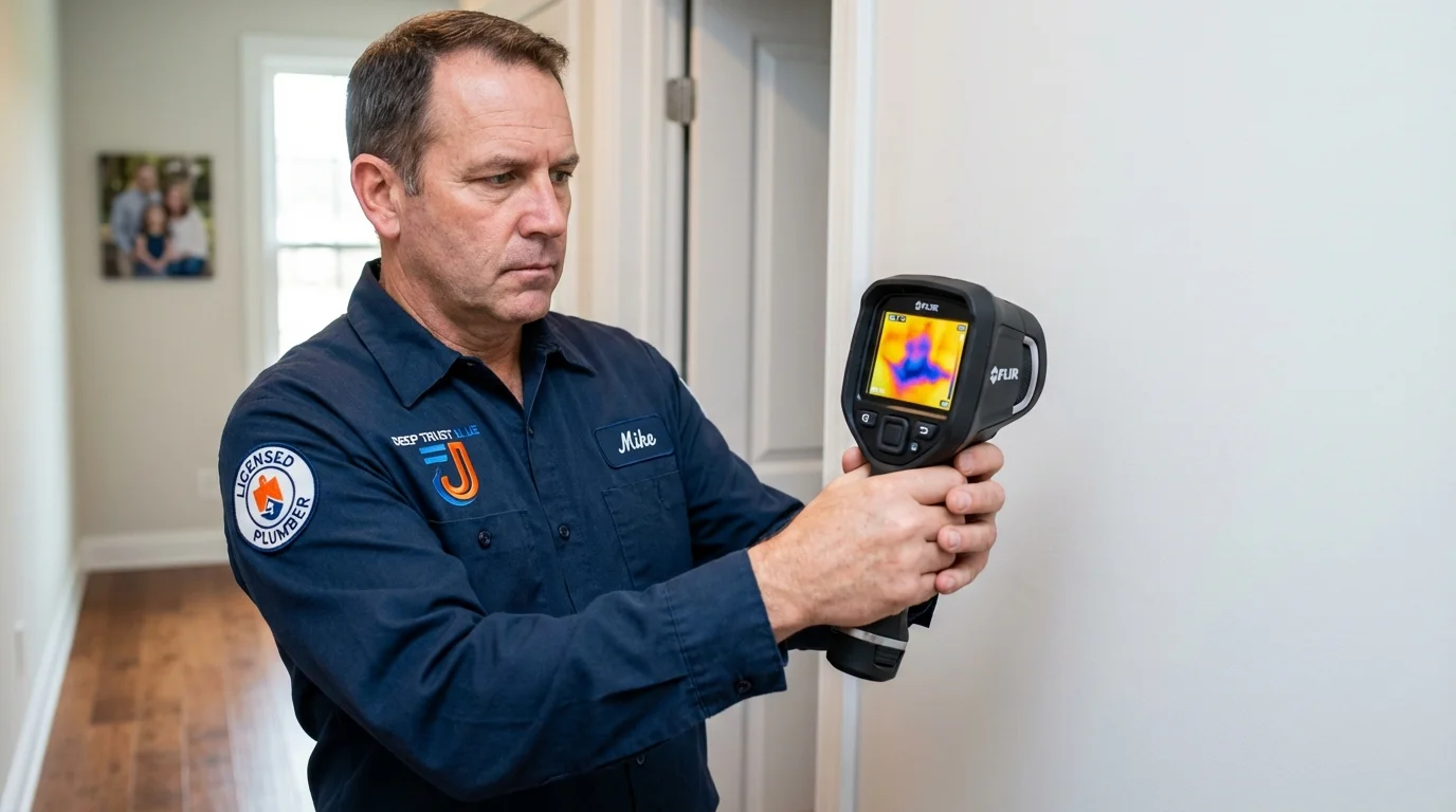 Thermal imaging leak detection by Johns Plumbing LLC in Lansford
